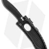 Schrade Large Drop Point Viper 2 Side Opening Knife (3.5" Black) SCHSA2DB