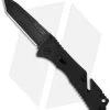 SOG Trident Tanto Assisted Opening Knife (3.75" Black Plain) TF-7