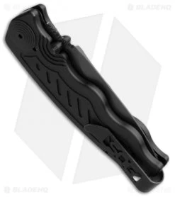 SOG Zoom Mini Drop Point Spring Assisted Knife (3.125" Black) ZM1002 -Buck Knives Store sog zoom mini black zm1002 side