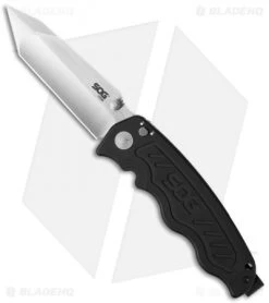 SOG Zoom Tanto Spring Assisted Knife (3.625" Satin) ZM1013