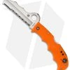 Spyderco Rescue Assist I Knife Orange FRN (3.69" Satin Serr) C79PSOR -Buck Knives Store spyderco C79psor