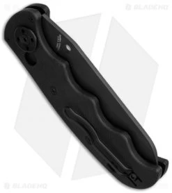 Spyderco Autonomy Automatic Knife (3.75" Black Serr) C165GSBBK -Buck Knives Store spyderco autonomy c165gsbbk side cm