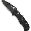 Spyderco Citadel Automatic Knife 83mm (3.25" Black) C119BKP 1 Spyderco Citadel Automatic Knife 83mm (3.25" Black) C119BKP -Buck Knives Store spyderco c119bk