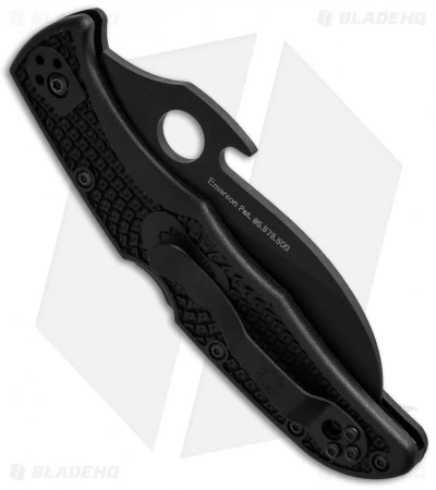 Spyderco Matriarch 2 Knife Emerson Black FRN (3.55" Black Full Serr) C12SBBK2W 4 Spyderco Matriarch 2 Knife Emerson Black FRN (3.55" Black Full Serr) C12SBBK2W - Image 2
