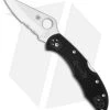 Spyderco Delica 4 Lockback Knife Black FRN (2.875" Satin Serr) C11PSBK 1 Spyderco Delica 4 Lockback Knife Black FRN (2.875" Satin Serr) C11PSBK -Buck Knives Store spyderco delica c11psbk