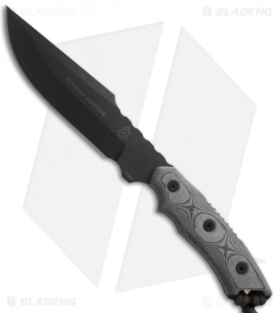 TOPS Knives Alaskan Harpoon Fixed Blade Knife Micarta (6.75 Black) AH906 3 TOPS Knives Alaskan Harpoon Fixed Blade Knife Micarta (6.75 Black) AH906