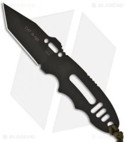 TOPS Knives C.A.T. Series #202 Covert Anti-Terrorism Knife (3.25" Black Plain)