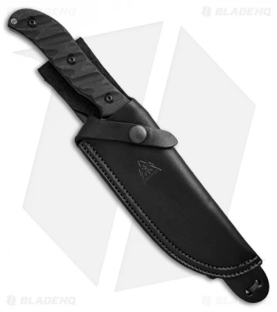 TOPS Knives Silent Hero Fixed Blade Knife Black Tread Micarta (6.5" Gray) 4 TOPS Knives Silent Hero Fixed Blade Knife Black Tread Micarta (6.5" Gray) - Image 2