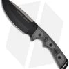 TOPS Knives Outpost Command Fixed Blade Knife W/ Micarta (Black PLN) OC01 1 TOPS Knives Outpost Command Fixed Blade Knife W/ Micarta (Black PLN) OC01 -Buck Knives Store tops outpost command oc01