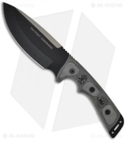TOPS Knives Outpost Command Fixed Blade Knife W/ Micarta (Black PLN) OC01