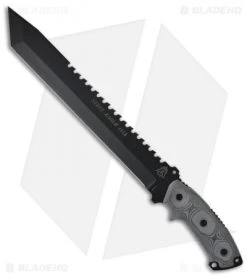 TOPS Knives Steel Eagle 111A Tanto Point Knife (11" Black Plain)