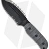TOPS Knives Stryker Defender Tool Fixed Blade Knife (4.75" Black Serr) DEFT-01